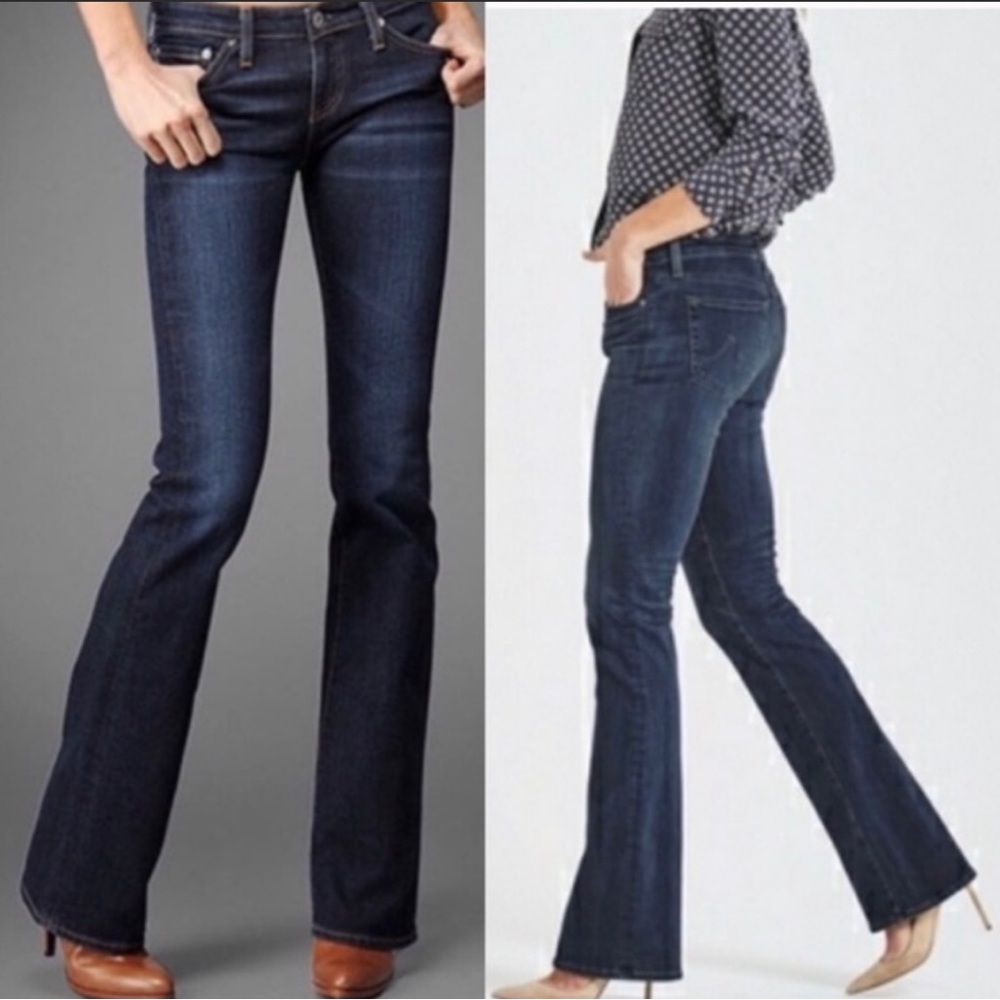 AG Adriano Goldschmied Size 28 R Blue Dark Wash THE CLUB Bootcut Flare Jeans